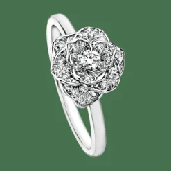 PIAGET- bague Rose or blanc diamants