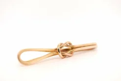 Pince à cravate or rose