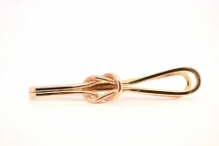 Pince à cravate or rose