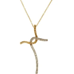 Portosette Gioielli, Camogl - Collier or jaune et gris diamants