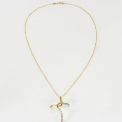 Portosette Gioielli, Camogl - Collier or jaune et gris diamants