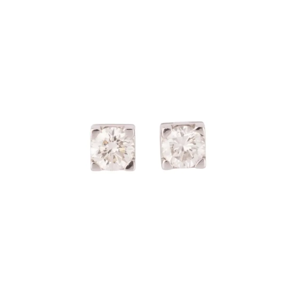 Puces d'oreilles diamant taille moderne