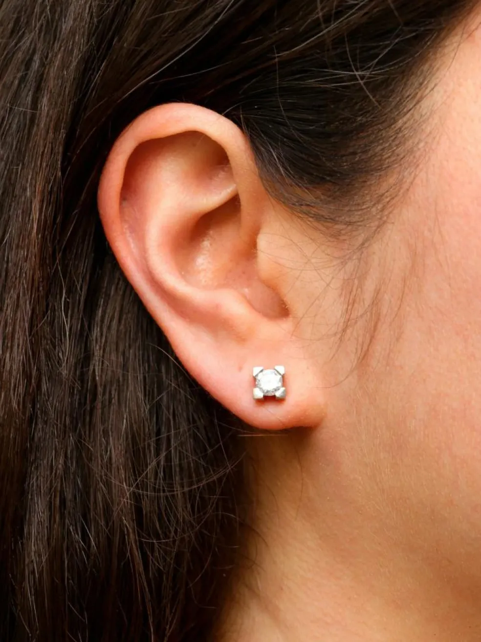 Puces d’oreilles diamants