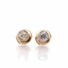 Puces d’oreilles diamants en or