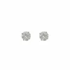 Puces d'oreilles diamants 0.20 carat or blanc