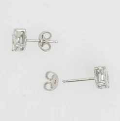 Puces d'oreilles diamants 1,13 carat et or blanc