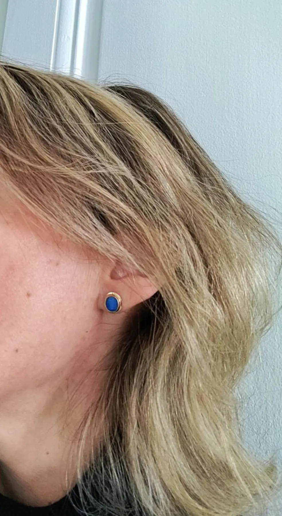 Puces d'oreilles Opales noires