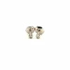 Puces d'oreilles Or Blanc 18 k