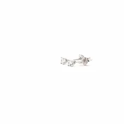 Puces d'oreilles Or Blanc Diamants