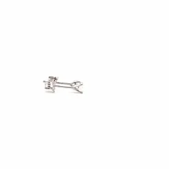 Puces d'oreilles Or Blanc Diamants