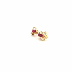 Puces D'oreilles Or Jaune 18k Topazes & Diamants