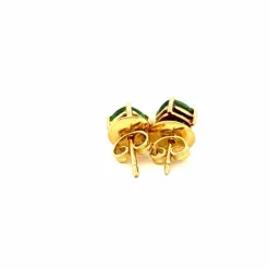 Puces D'oreilles Or Jaune 18 carats & Tourmaline