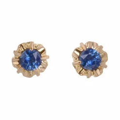 Puces d'oreilles saphirs vintage