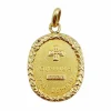 RARE Pendentif médaille d'amour or 18k "+ qu'hier - que demain" maison AUGIS (circa 1920)