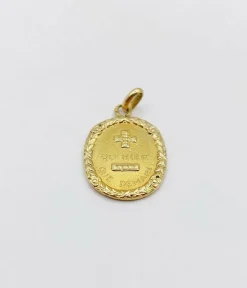 RARE Pendentif médaille d'amour or 18k 