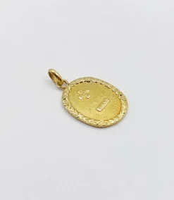 RARE Pendentif médaille d'amour or 18k 
