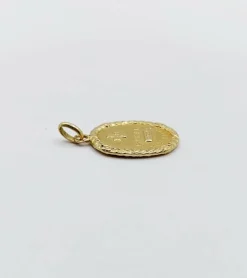 RARE Pendentif médaille d'amour or 18k 