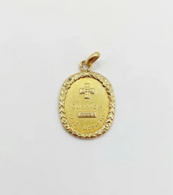 RARE Pendentif médaille d'amour or 18k 