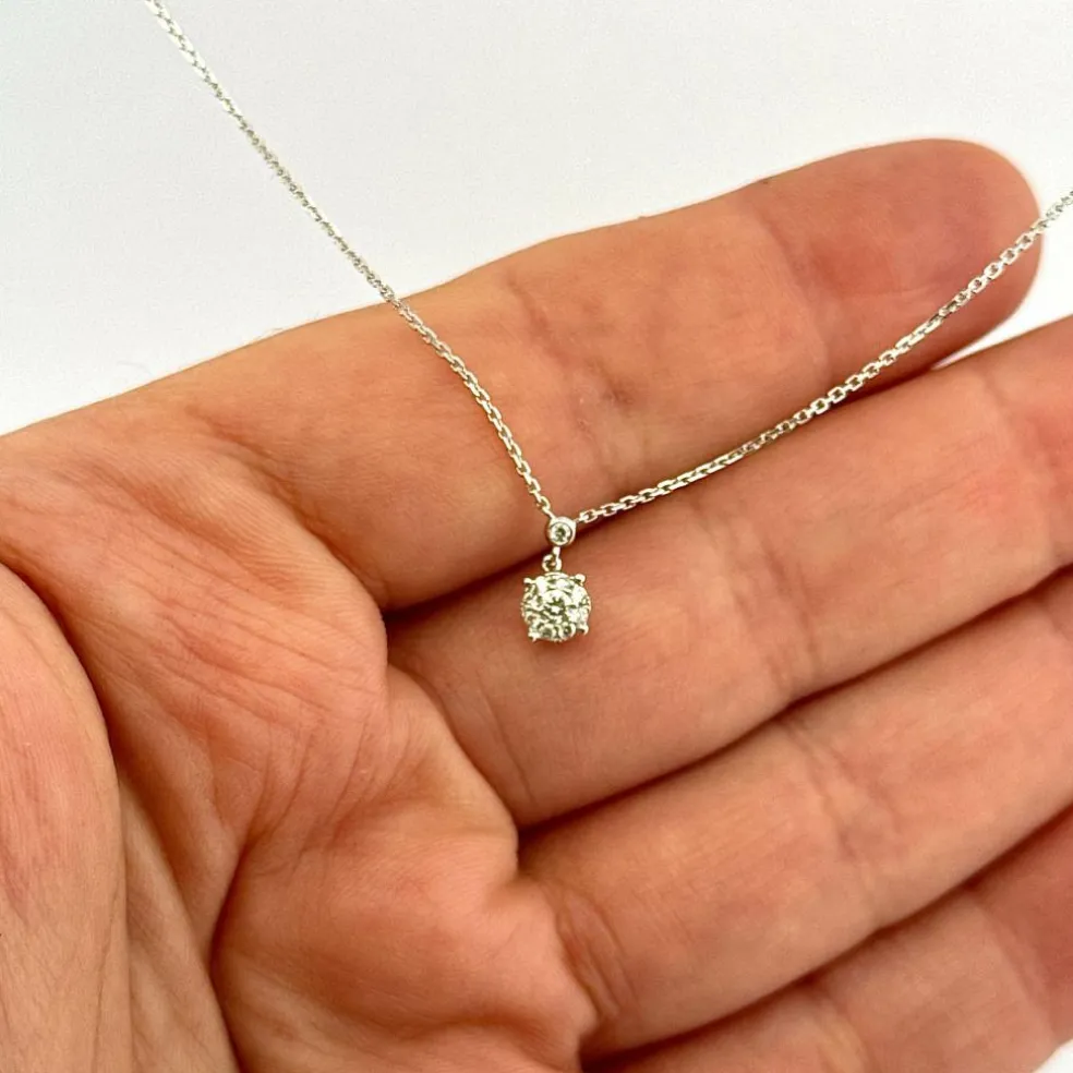 Ras de cou or blanc diamants