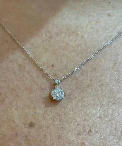 Ras de cou or blanc diamants