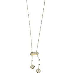 Ravissant collier "Négligé" en or deux tons diamants