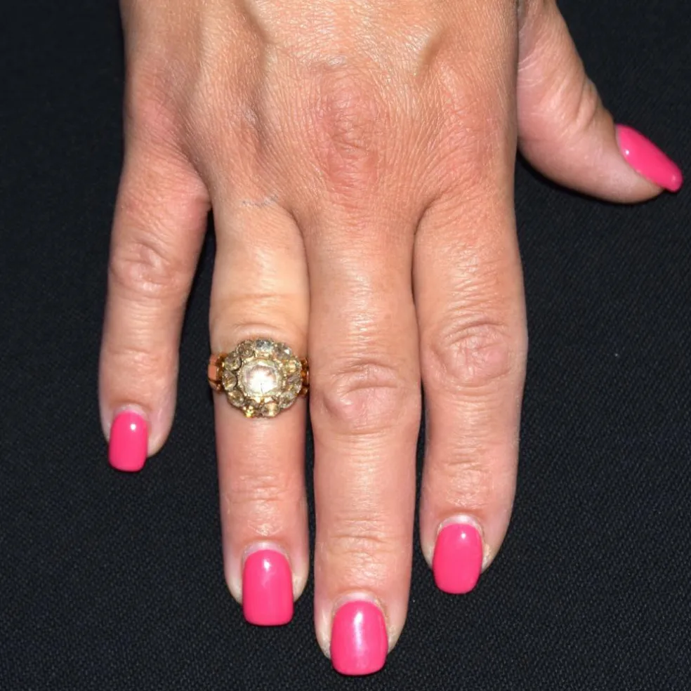 ÈRE VICTORIENNE - BAGUE EN OR ROSE 18 KT