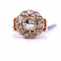 ÈRE VICTORIENNE - BAGUE EN OR ROSE 18 KT