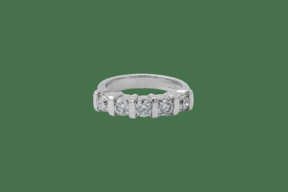 Rivière en or blanc avec diamants