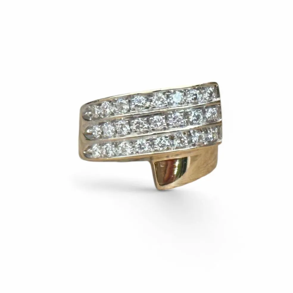 Rochas Paris - Bague or jaune diamants