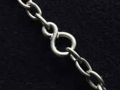 Sautoir à mailles forçat, Argent