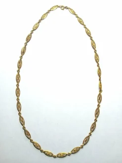 Sautoir ancien filigrané. Fin du XIXe siècle.