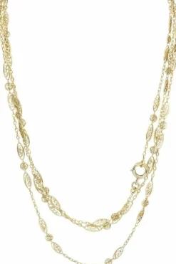 SAUTOIR ANCIEN MAILLE FILIGRANE