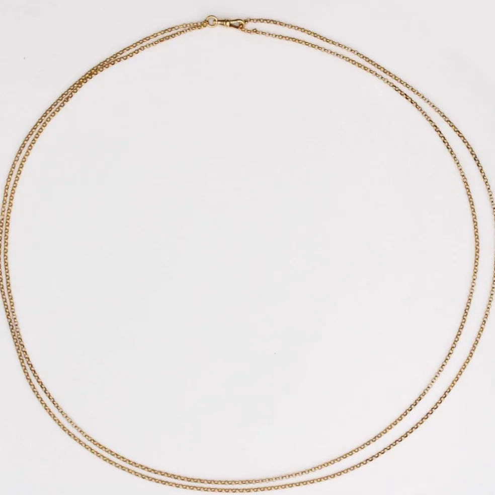 Sautoir ancien maille jaseron