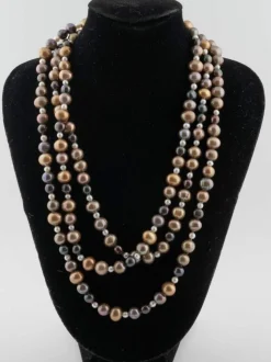 Sautoir Collier perles de culture 150 Cm
