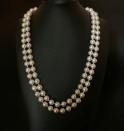 Sautoir de perles de culture, fermoir en or