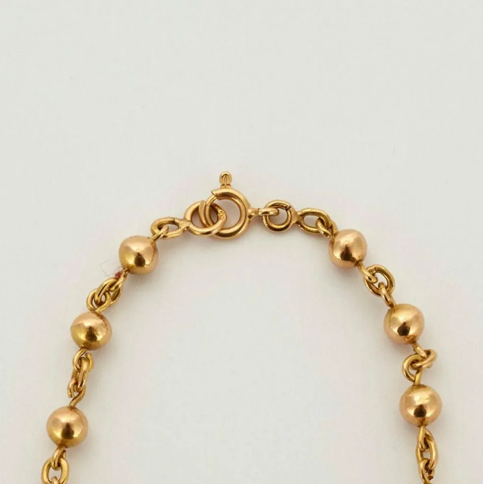 Sautoir en or jaune maille alternée