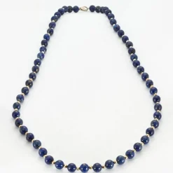 Sautoir lapis lazuli et argent