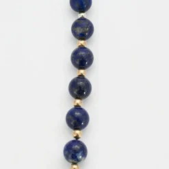 Sautoir lapis lazuli et argent