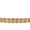 Sautoir maille corde en or jaune