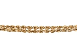 Sautoir maille corde en or jaune