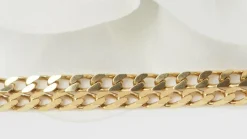 Sautoir maille goumette en or jaune