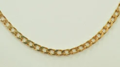 Sautoir maille goumette en or jaune
