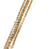Sautoir maille jaseron or et perles fines