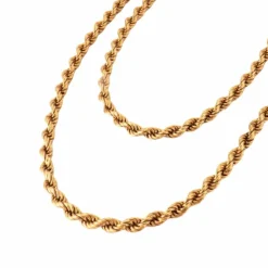 Sautoir maille torsadée