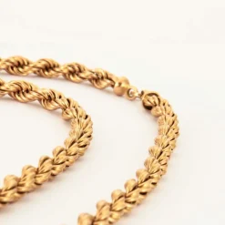Sautoir maille torsadée