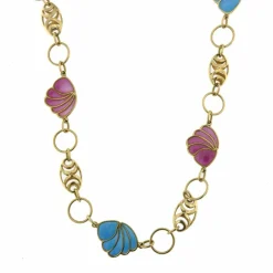 Sautoir motifs émaillés