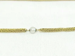 Sautoir Or Et Perles