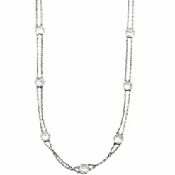 Sautoir Platine Diamants