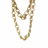 Sautoir vintage, maille corde, en or jaune