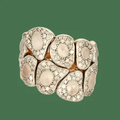 SEDA MANOUKIAN - Bague en or rose, pierres de lune et diamants